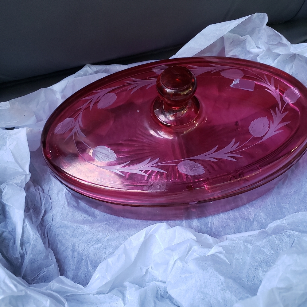 Cranberry glass vintage